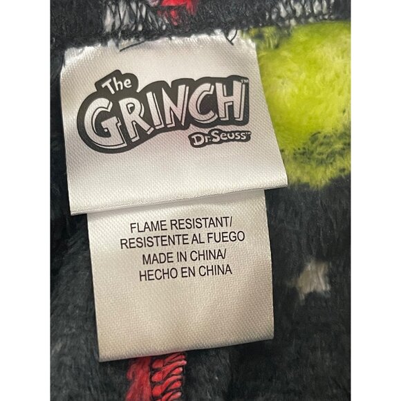 Dr. Seuss The Grinch Kids Fleece Pajama Pants Size 4 Polyester Black - Picture 3 of 8